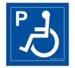 Panneau Signalisation - Place parking pour personnes handicapées et à mobilité réduite