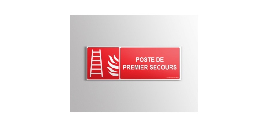 Panneau Premiers Secours - Poste de premier secours - Pictogramme