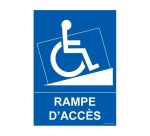 Panneau handicapé - Rampe d'accès