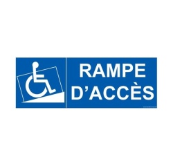 Signalisation Handicapé - Rampe d'accès