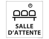 Panneau information - Salle d'attente - 250x250 mm