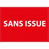 Panneau d'information - SANS ISSUE  (210 x 150 mm, PVC)