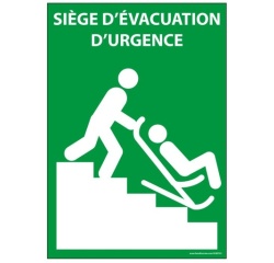 Panneau SIEGE EVACUATION