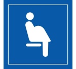 Pictogramme PI TF 026 - Siège prioritaire pour femmes enceintes - ISO 7001