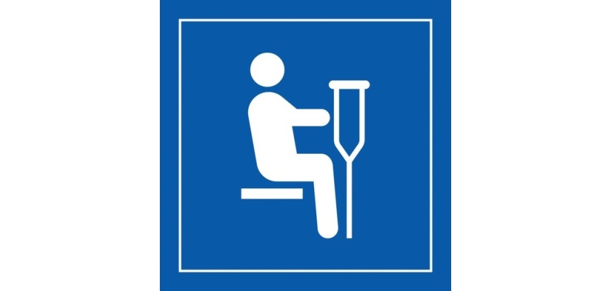 Pictogramme PI TF 023 - Siège prioritaire pour personnes blessées - ISO 7001