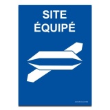 Panneau Site équipé  (300 x 420 mm, PVC)