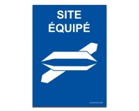 Panneau Site équipé  (300 x 420 mm, PVC)