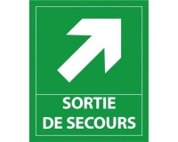 Panneau évacuation - Sortie de secours - 300x250 mm