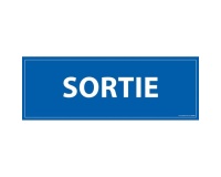 Panneau de sécurité - Signalisation Sortie - 210 x 75 mm PVC 2 mm