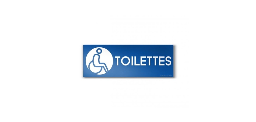 Panneau Toilette - Handicapé
