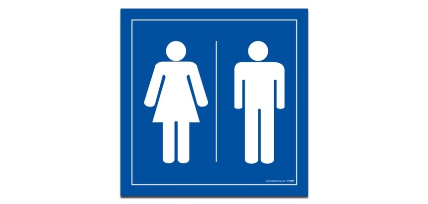 Panneau Toilettes - Homme Femme
