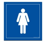 Panneau WC Femmes Vinyle ou PVC