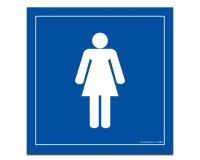 Panneau WC Femmes Vinyle ou PVC
