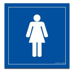 Panneau WC Femmes Vinyle ou PVC