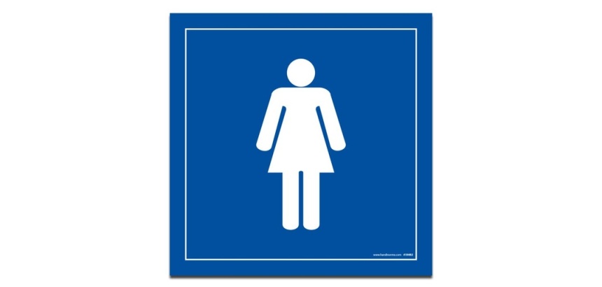 Panneau WC Femmes Vinyle ou PVC