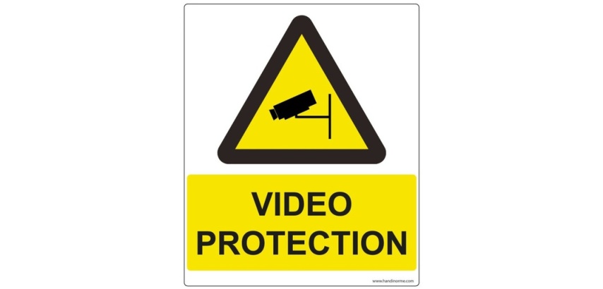 Panneau d'information - Vidéo Protection - 250 x 300 mm