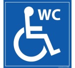 Panneau Signalisation - WC - avec picto Handicapé