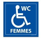 Panneau Signalétique - WC FEMMES PMR