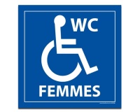Panneau Signalétique - WC FEMMES PMR