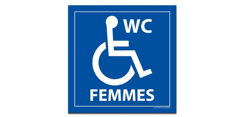 Panneau Signalétique - WC FEMMES PMR