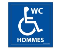 Panneau Signalétique - WC HOMMES PMR