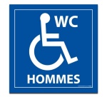 Panneau Signalétique - WC HOMMES PMR
