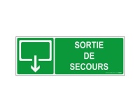 Panneau Sortie et évacuation - Sortie de Secours - ISO 7010
