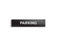 Parking - Plaque de porte en braille et relief - 25 x 5cm