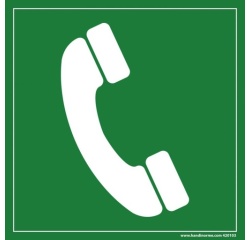 Signalétique Evacuation Téléphone à utiliser en cas d'incendie