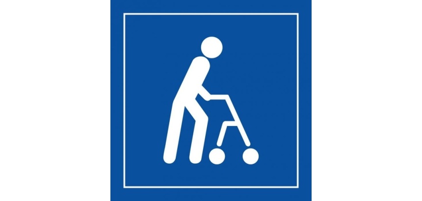 Pictogramme PI PF 045 - Accessibilité, capacité de déplacement à pied limitée - ISO 7001