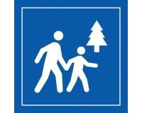 Pictogramme PI TC 008 - Espace naturel accessible au public - ISO 7001  (350 x 350 mm, PVC)