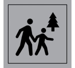 Pictogramme PI TC 008 - Espace naturel accessible au public - ISO 7001 en Gravoply