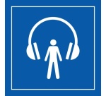 Pictogramme PI TC 014 - Audioguide - ISO 7001 en Gravoply