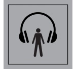 Pictogramme PI TC 014 - Audioguide - ISO 7001 en Gravoply