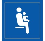 Pictogramme PI TF 025 - Siège prioritaire pour personnes avec enfant en bas âge - ISO 7001