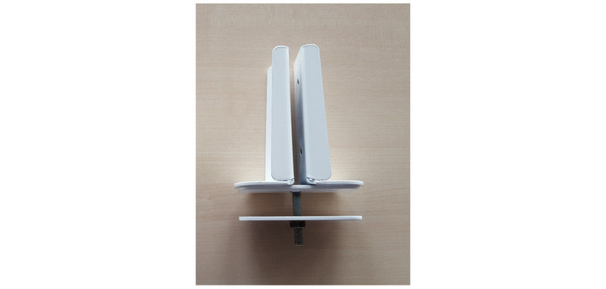 Pince double pour fixation cloison acoustique GARY DESK