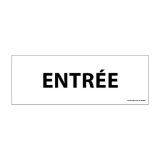 Panneau - Info Entrée 210x75 mm PVC 2 mm Gris