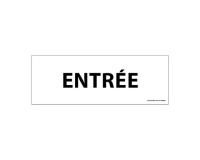Panneau - Info Entrée 210x75 mm