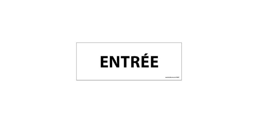 Plaque de Porte - ENTREE