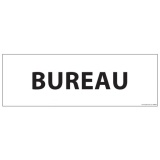 Signalétique d'information - Pictogramme Bureau - 210 x 75 mm Vinyle Souple Autocollant Blanc