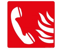 Panneau carré téléphone urgence  (PVC)