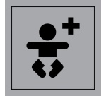 Pictogramme PI PF 036 - Centre médical pour enfants - ISO 7001 en Gravoply