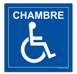 Panneau Signalisation - Chambre - PMR