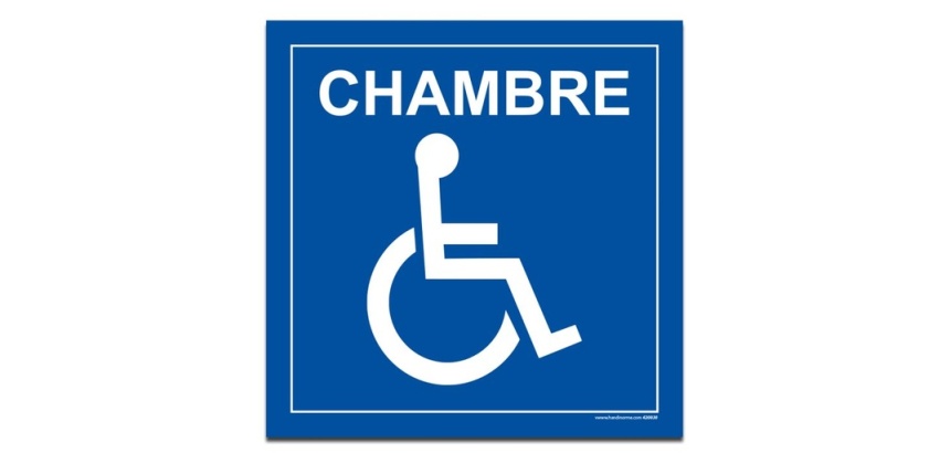 Panneau Signalisation - Chambre - PMR
