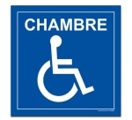 Panneau Signalisation - Chambre - PMR