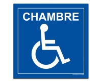 Panneau Signalisation - Chambre - PMR