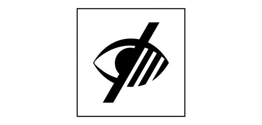 Pictogramme PI PF 049 - Accessibilité, malvoyant - ISO 7001 en Gravoply