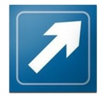 Panneau FLECHE - relief Type:Diagonale -