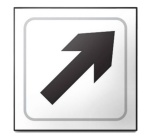Panneau FLECHE - relief Type:Diagonale -