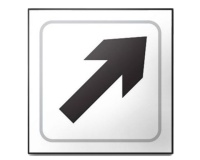 Panneau FLECHE - relief Type:Diagonale -